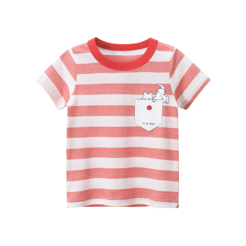 
                  
                    Baby T Shirt Cartoon Baby Kids Boys Girls Children Cotton Short Sleeves Summer Clothing Children&#39;s T-Shirt Tee Toddler Clothes
                  
                