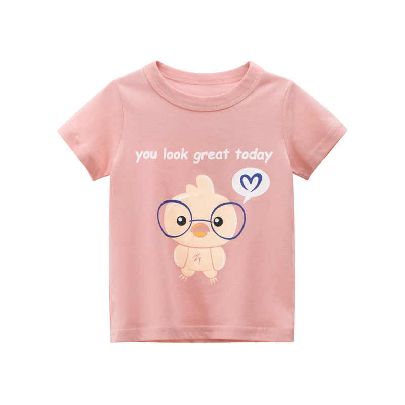 
                  
                    Baby T Shirt Cartoon Baby Kids Boys Girls Children Cotton Short Sleeves Summer Clothing Children&#39;s T-Shirt Tee Toddler Clothes
                  
                