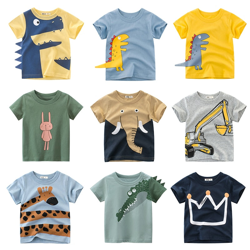 Children's T-Shirt Children for Boys  a Boy Girls Kids Kid's Shirts Child Baby Toddler Cotton Cartoon Tee Tops Clothing Short