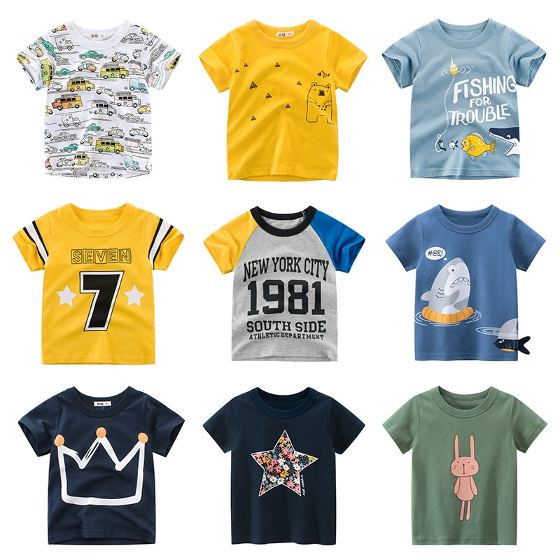 
                  
                    Baby T Shirt Cartoon Baby Kids Boys Girls Children Cotton Short Sleeves Summer Clothing Children&#39;s T-Shirt Tee Toddler Clothes
                  
                