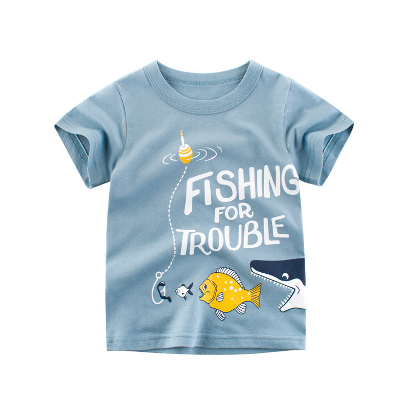 
                  
                    Baby T Shirt Cartoon Baby Kids Boys Girls Children Cotton Short Sleeves Summer Clothing Children&#39;s T-Shirt Tee Toddler Clothes
                  
                