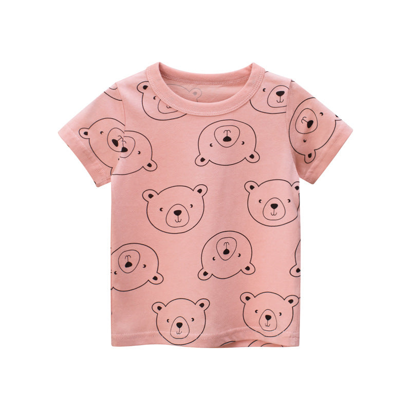 
                  
                    Baby T Shirt Cartoon Baby Kids Boys Girls Children Cotton Short Sleeves Summer Clothing Children&#39;s T-Shirt Tee Toddler Clothes
                  
                