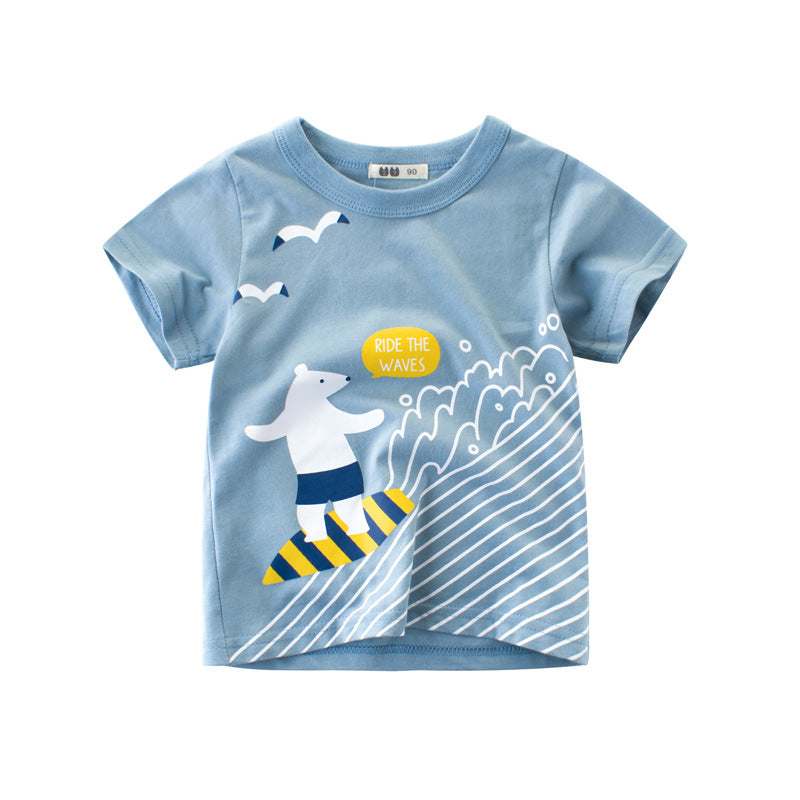 
                  
                    Baby T Shirt Cartoon Baby Kids Boys Girls Children Cotton Short Sleeves Summer Clothing Children&#39;s T-Shirt Tee Toddler Clothes
                  
                