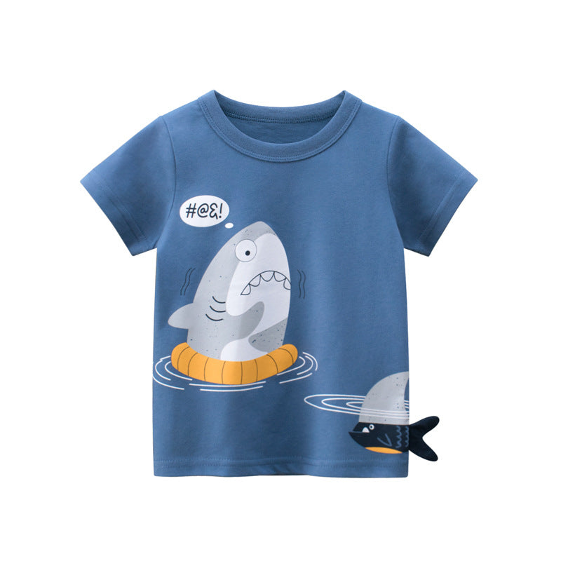 
                  
                    Baby T Shirt Cartoon Baby Kids Boys Girls Children Cotton Short Sleeves Summer Clothing Children&#39;s T-Shirt Tee Toddler Clothes
                  
                