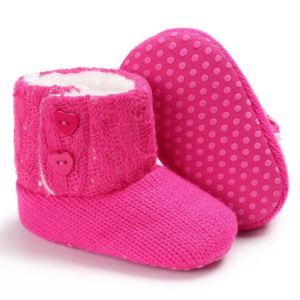 
                  
                    Winter Knit Booties- Pink
                  
                