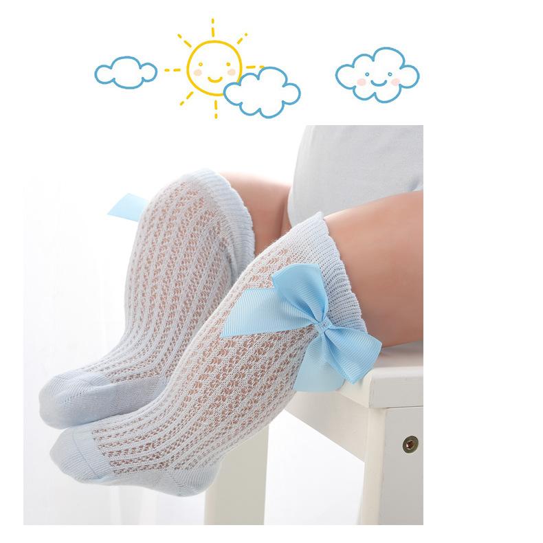 
                  
                    Newborn Princess Bow Knee High Sock - Blue
                  
                