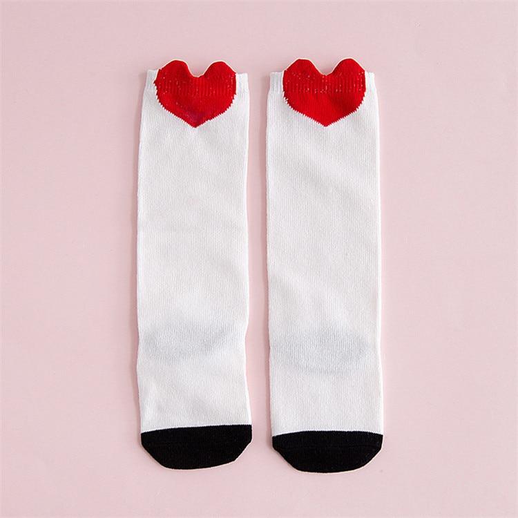 
                  
                    Cotton Stockings - Red Hearts
                  
                